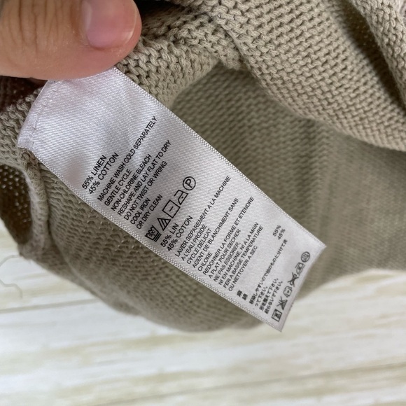 Tommy Bahama Distressed Acidwash Linen Loose Knit Sweater - Picture 4 of 5